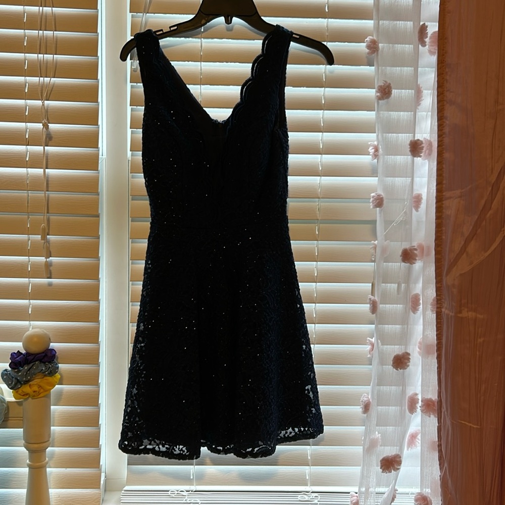 City studio blue sparkly dress
